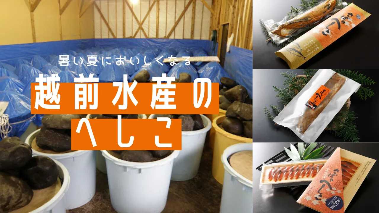 暑い夏においしくなる～越前水産のへしこ🐟～