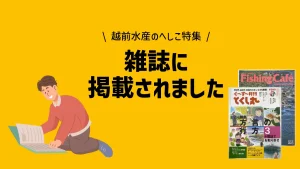雑誌に掲載されました♬【越前水産のへしこ特集】