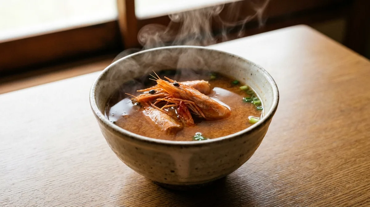 ガサエビの味噌汁